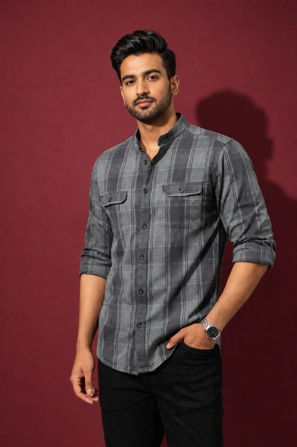 Men’s Cotton Casual Shirt | Premium Checked Casual Wear | Occasional Casual Stylish Shirt for Men