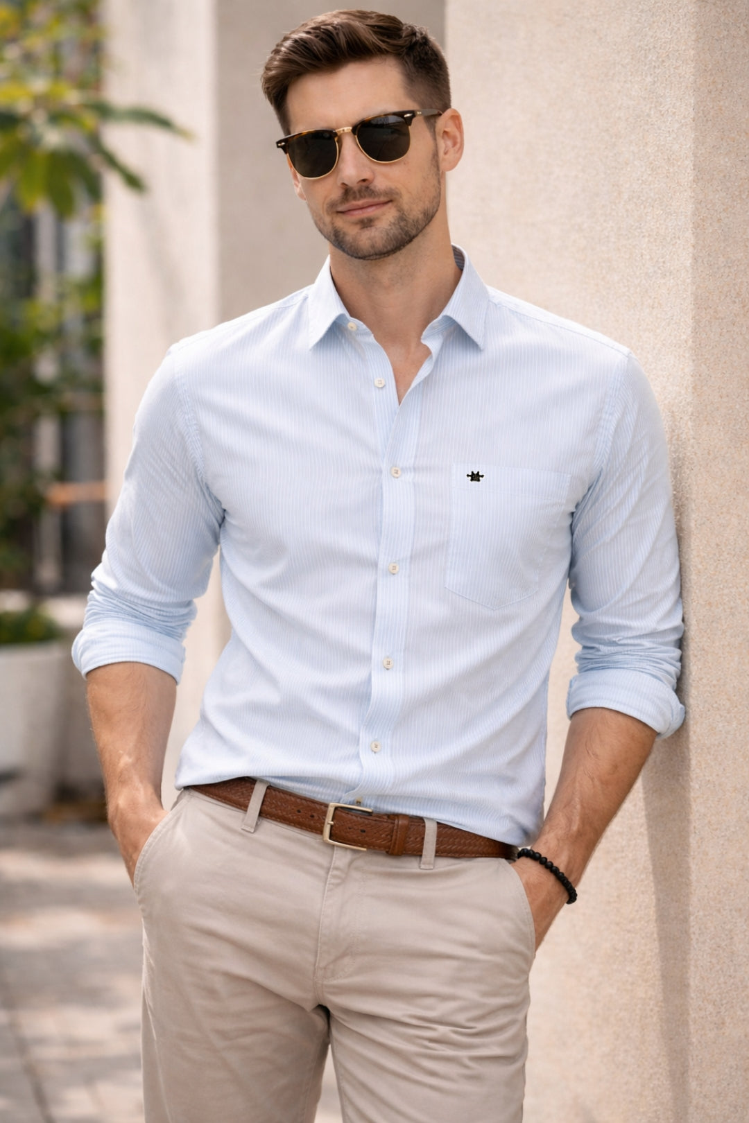Men's Cartel Executive Striped Oxford Shirt for men