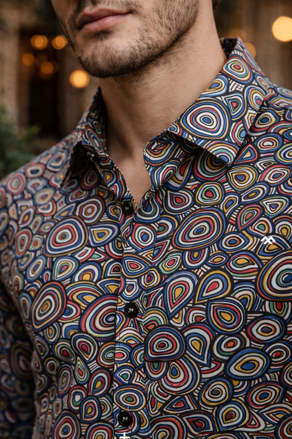 Men's Cartel Men Premium Wolf Linen Printed Slim Fit Casual Shirt For Men