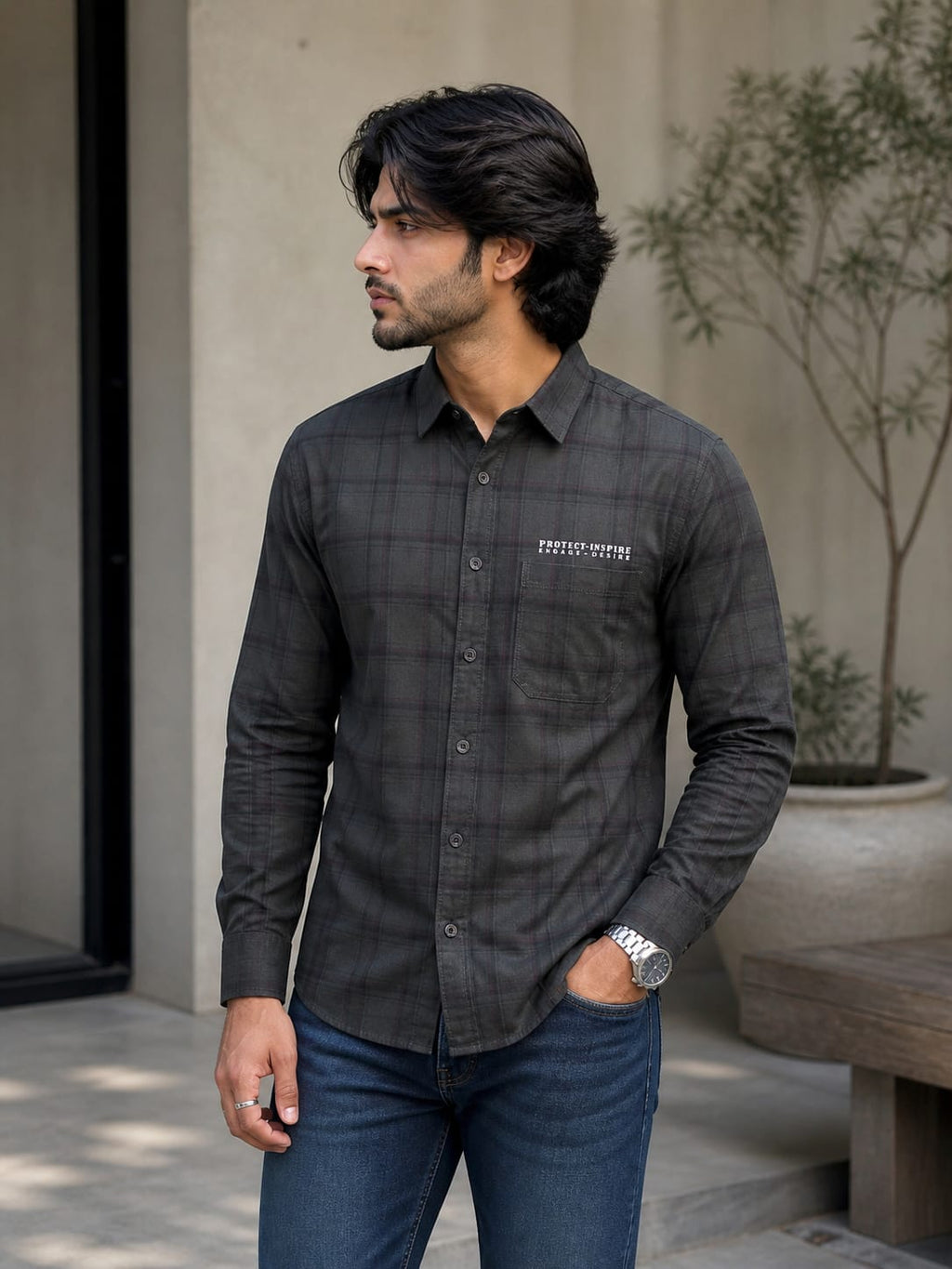 Men’s Cotton Casual Shirt | Premium Checked Casual Wear | Occasional Casual Stylish Shirt for Men