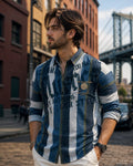 Men’s Cotton Casual Shirt | Premium Striped Casual Wear | Occasional Casual Stylish Shirt for Men