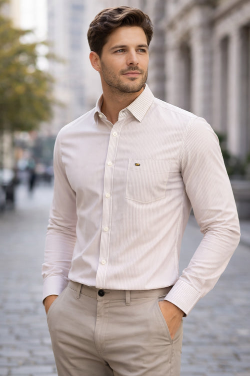 Men's Cartel Executive Striped Oxford Shirt for men