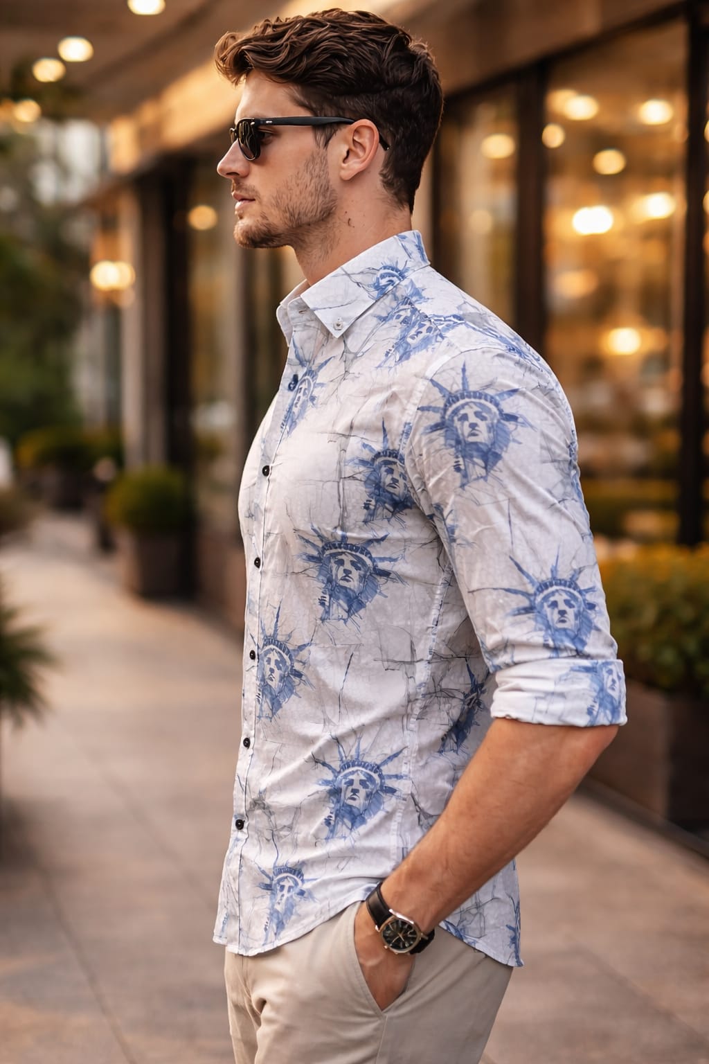 Men's Cartel Premium Casual Occasional Shirt - Slim Fit