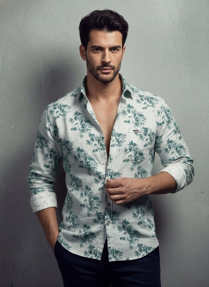 Men's Cartel Premium Floral Printed Casual Shirt for Men