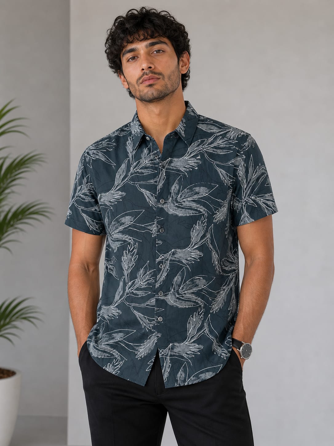Men’s Rayon Printed Shirt | Premium Occasional Casual Wear Shirt for Men | Stylish Half Sleeve Regular Fit