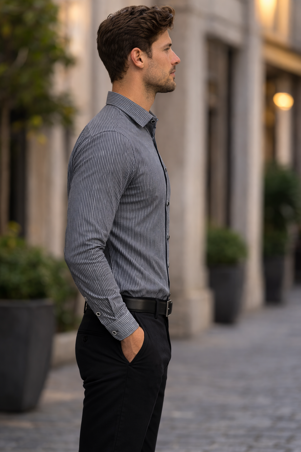 Men's Cartel Executive Striped Oxford Shirt for men