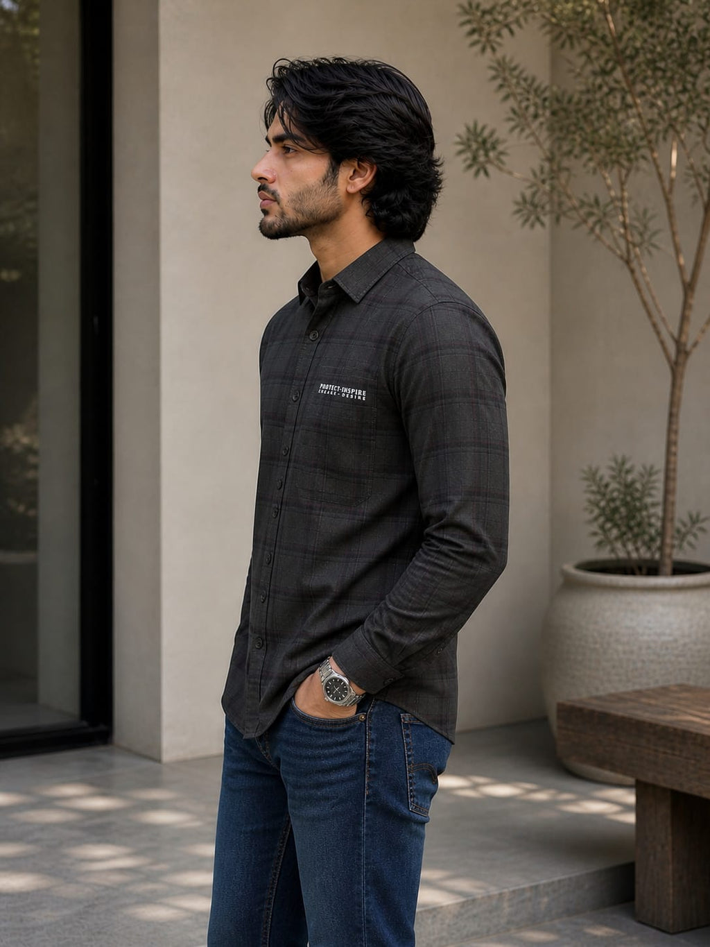 Men’s Cotton Casual Shirt | Premium Checked Casual Wear | Occasional Casual Stylish Shirt for Men