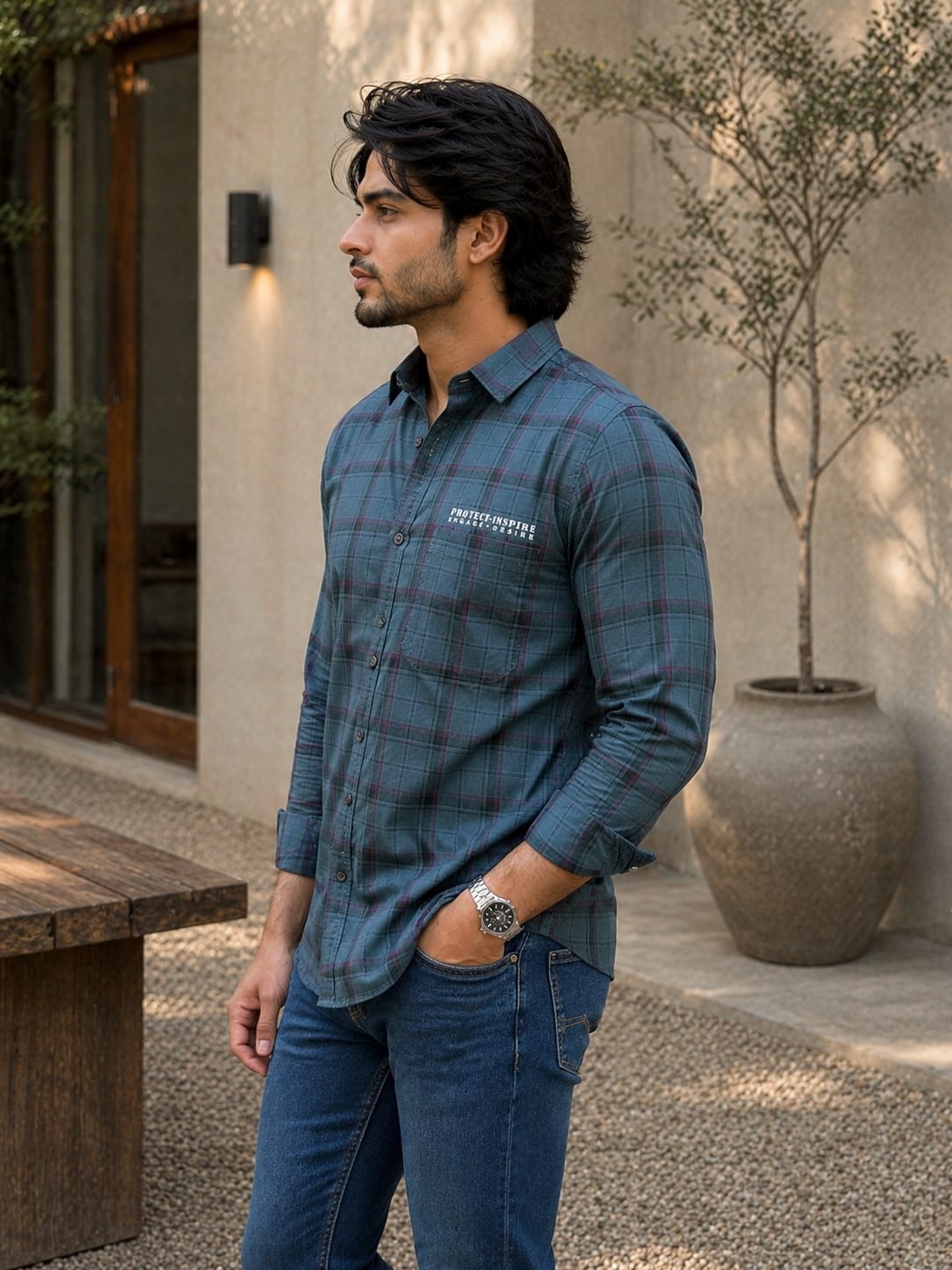 Men’s Cotton Casual Shirt | Premium Checked Casual Wear | Occasional Casual Stylish Shirt for Men