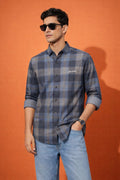 Men’s Melange Casual Shirt | Premium Checked Shirt | Occasional Casual Stylish Shirt for Men