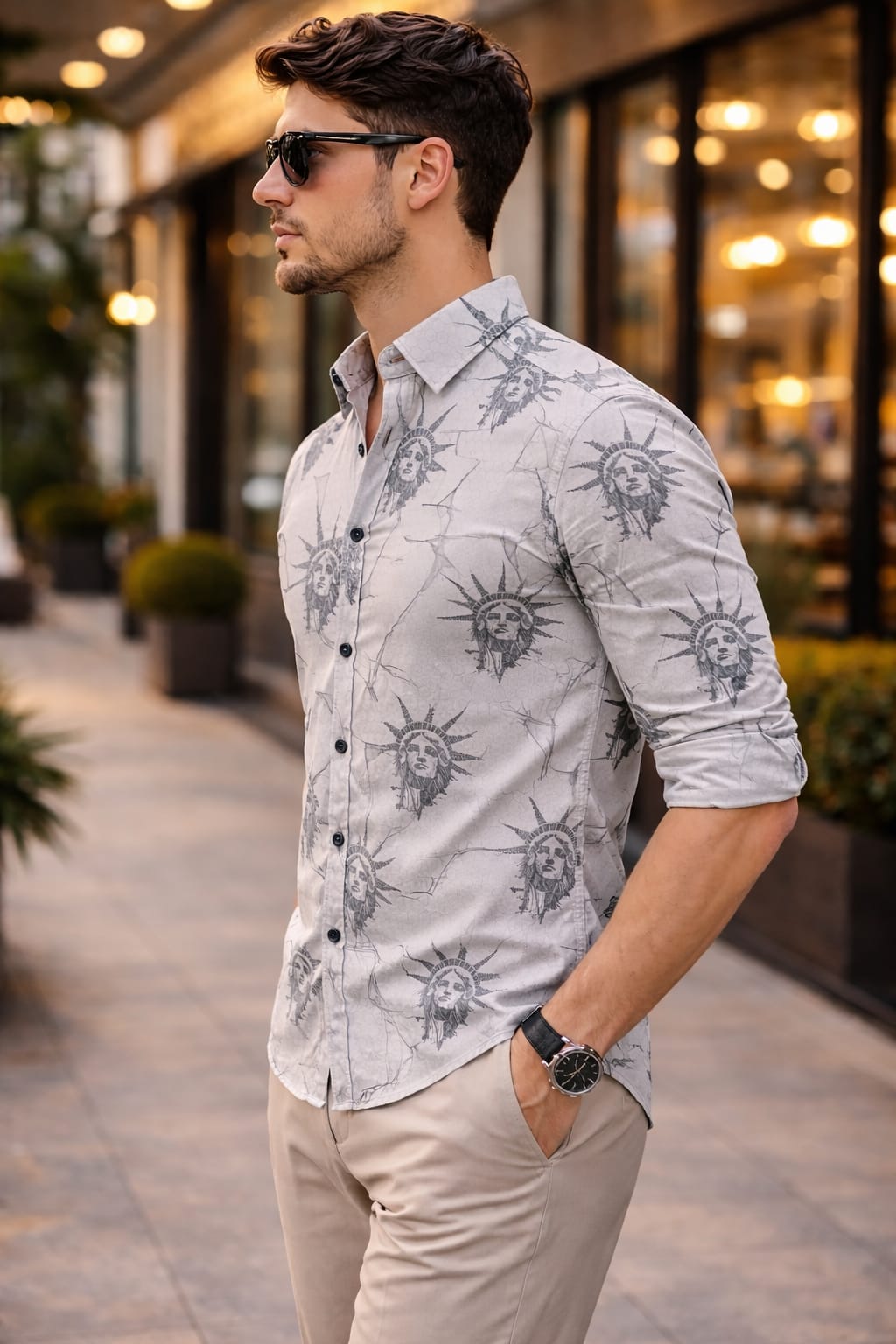 Men's Cartel Premium Casual Occasional Shirt - Slim Fit