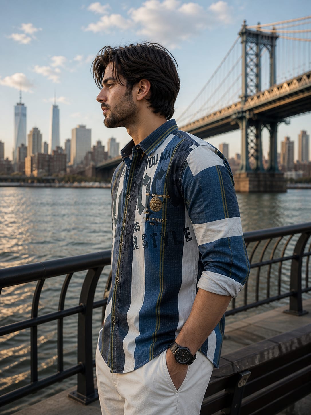 Men’s Cotton Casual Shirt | Premium Striped Casual Wear | Occasional Casual Stylish Shirt for Men