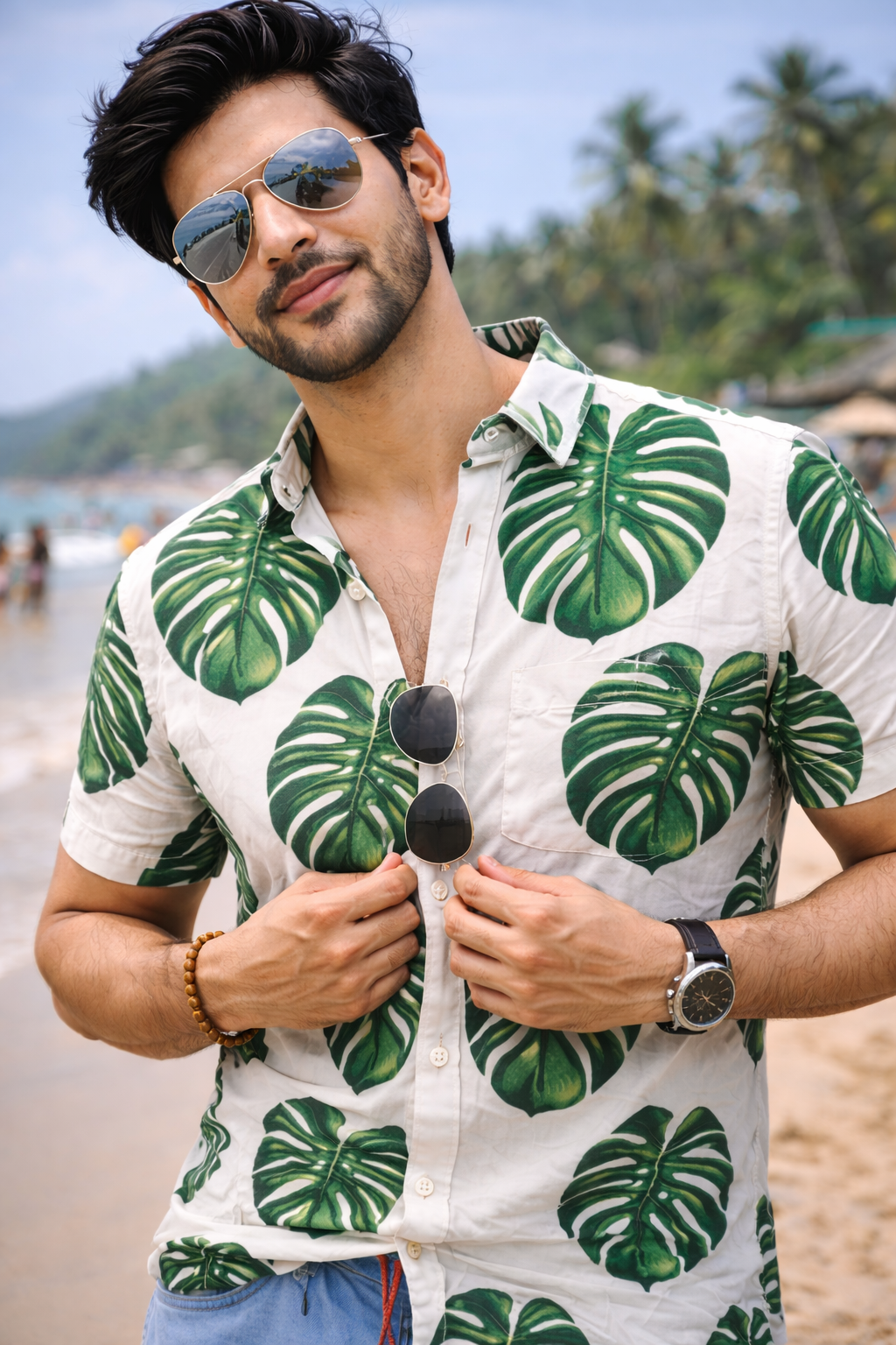 Men’s Cartel Cotton Linen Casual Occasional Printed Shirt for Men