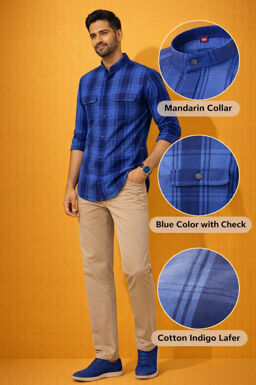 Men’s Cotton Casual Shirt | Premium Checked Casual Wear | Occasional Casual Stylish Shirt for Men