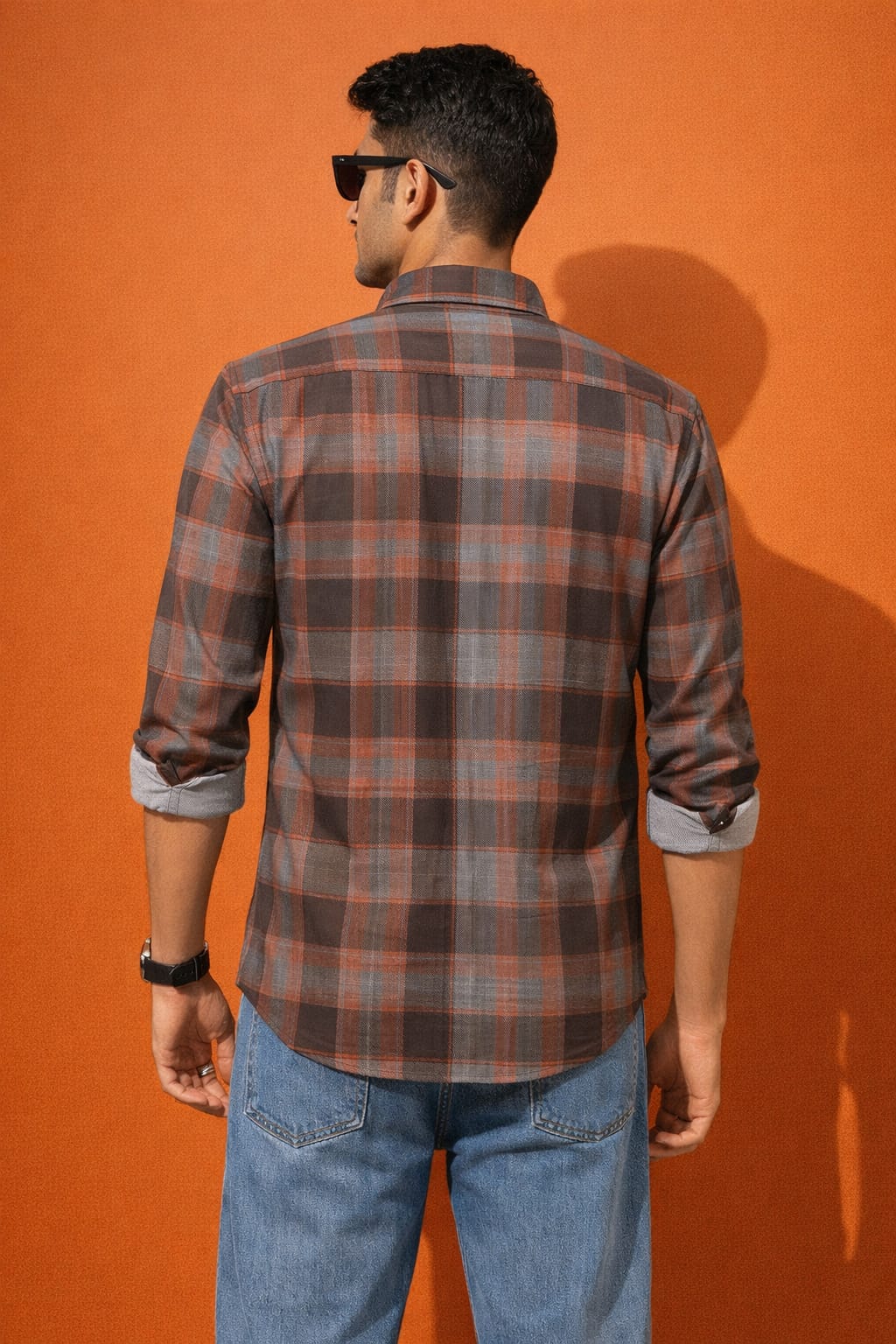 Men’s Melange Casual Shirt | Premium Checked Shirt | Occasional Casual Stylish Shirt for Men