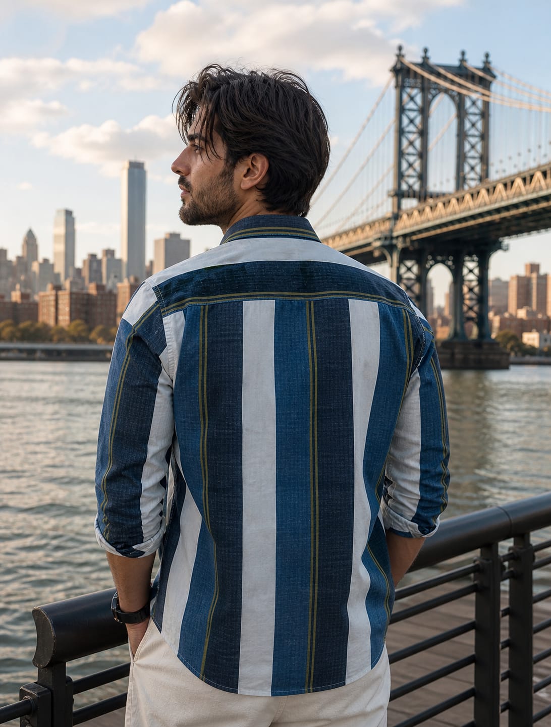Men’s Cotton Casual Shirt | Premium Striped Casual Wear | Occasional Casual Stylish Shirt for Men