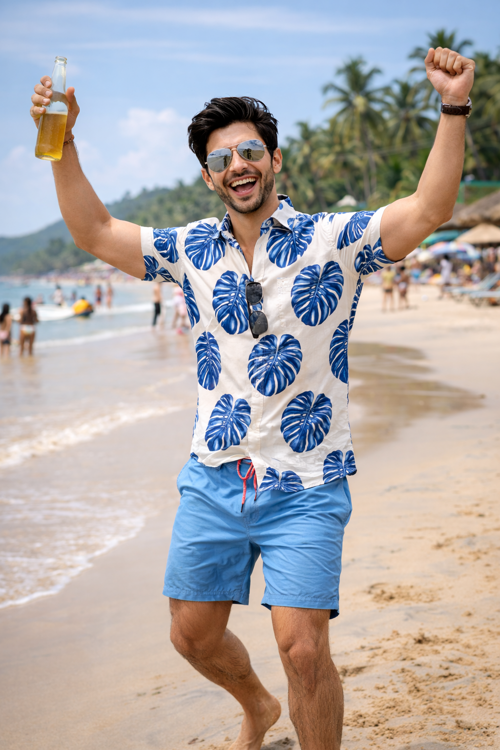 Men’s Cartel Cotton Linen Casual Occasional Printed Shirt for Men