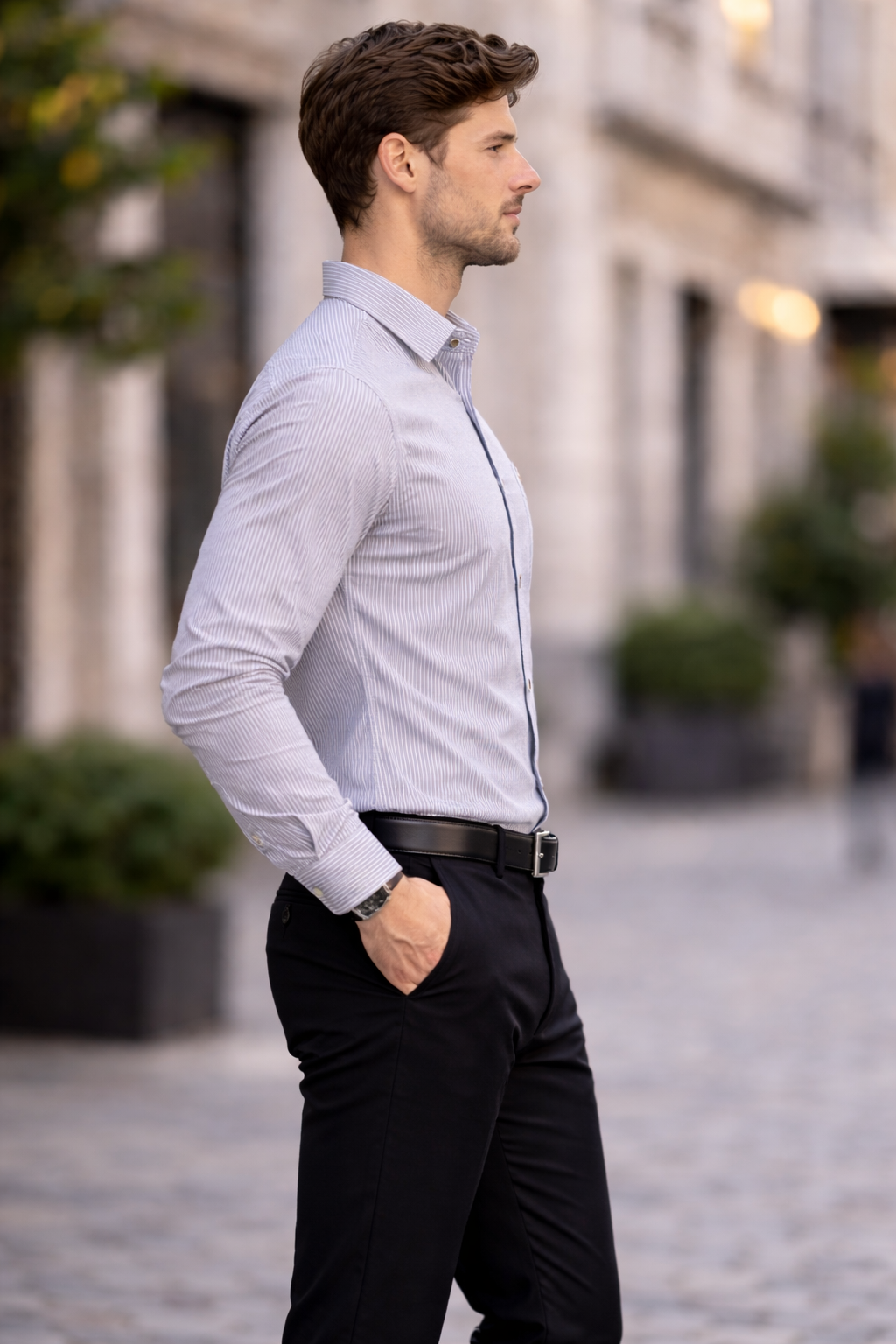 Men's Cartel Executive Striped Oxford Shirt for men