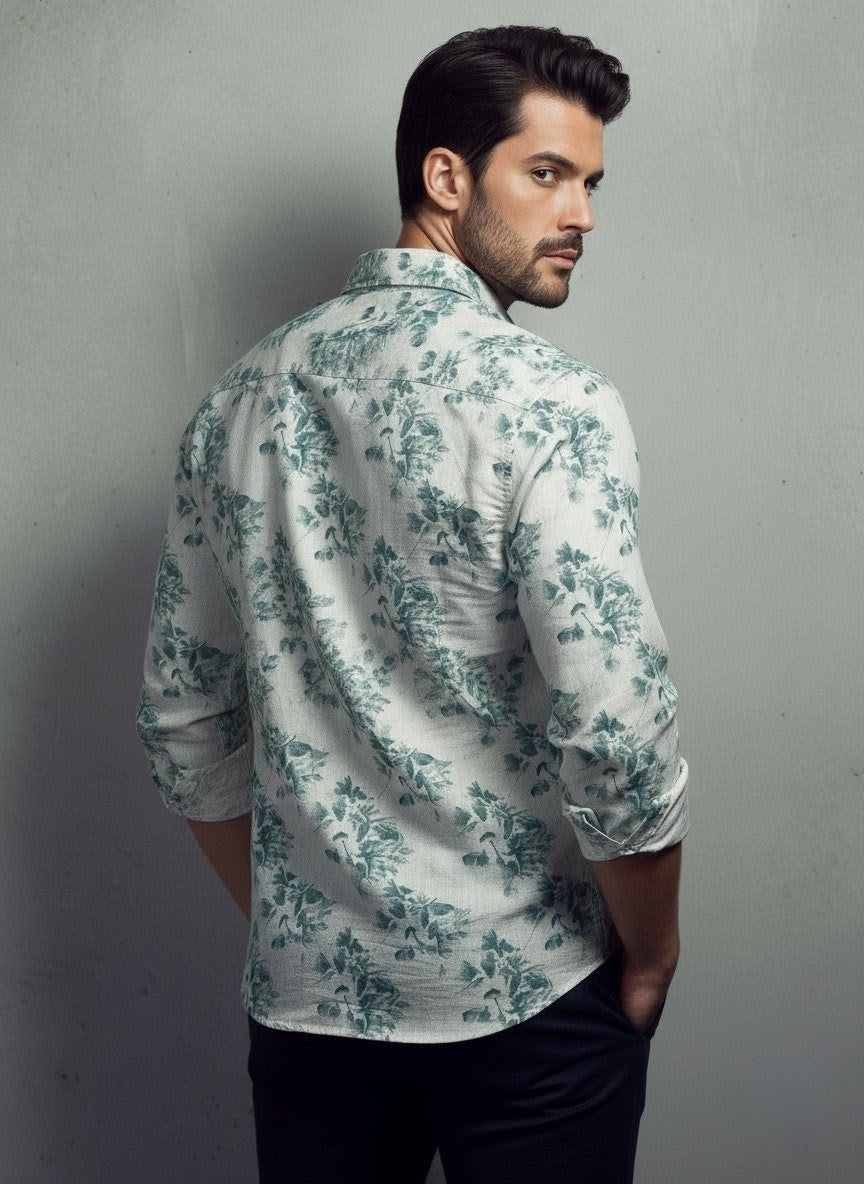 Men's Cartel Premium Floral Printed Casual Shirt for Men