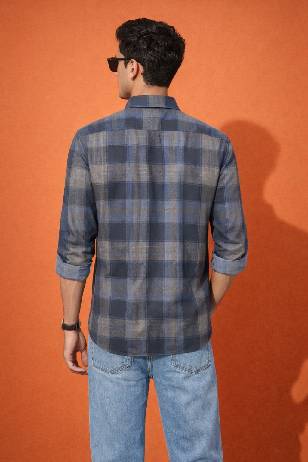 Men’s Melange Casual Shirt | Premium Checked Shirt | Occasional Casual Stylish Shirt for Men