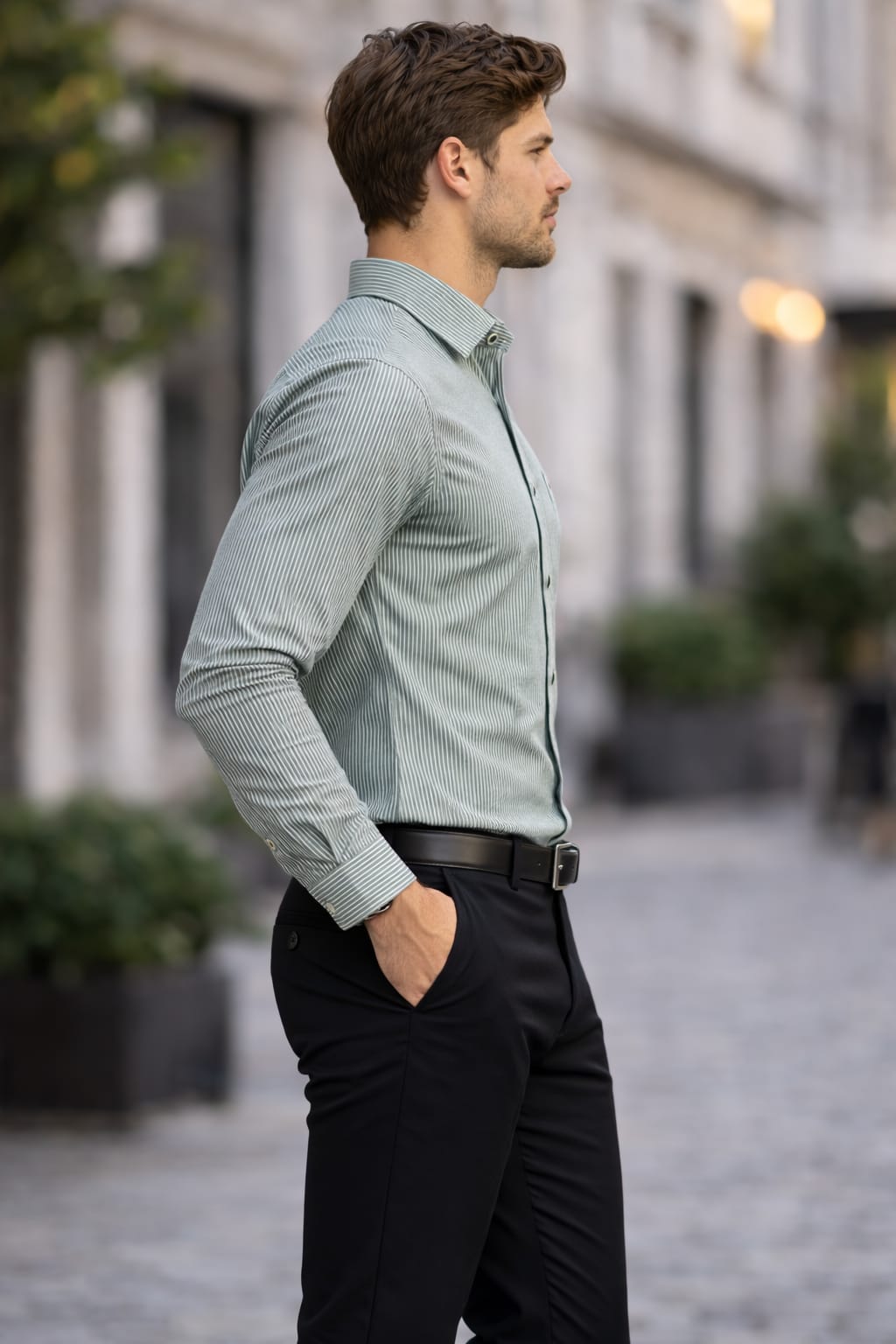 Men's Cartel Executive Striped Oxford Shirt for men
