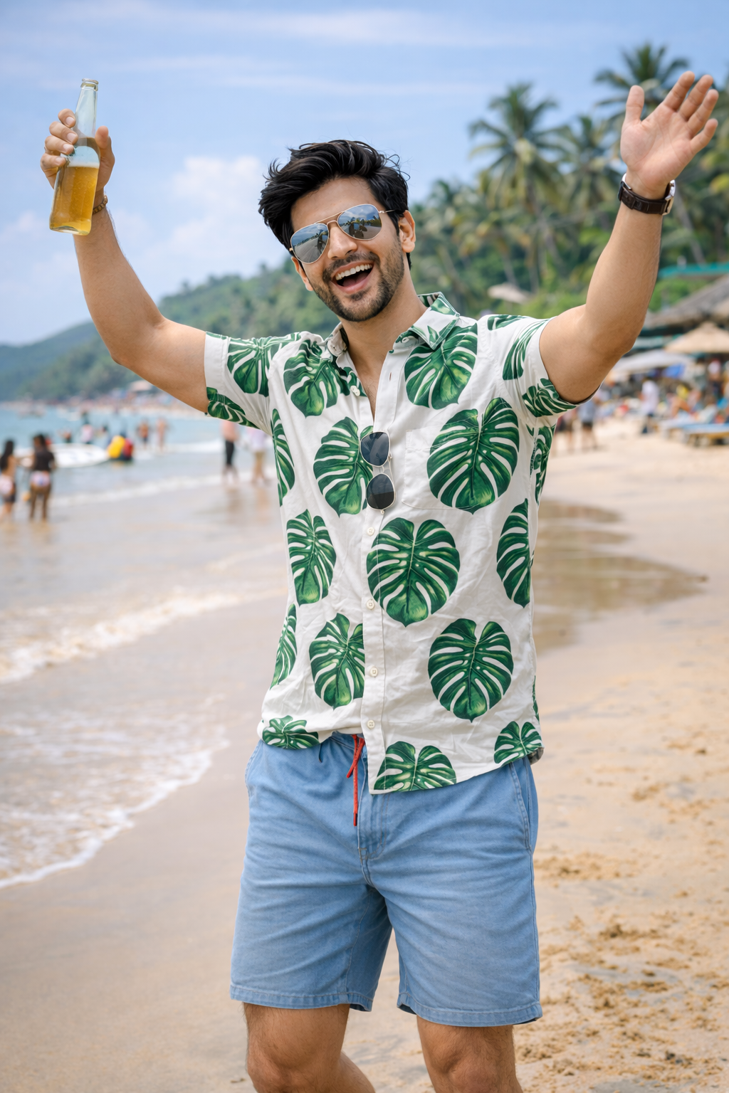 Men’s Cartel Cotton Linen Casual Occasional Printed Shirt for Men