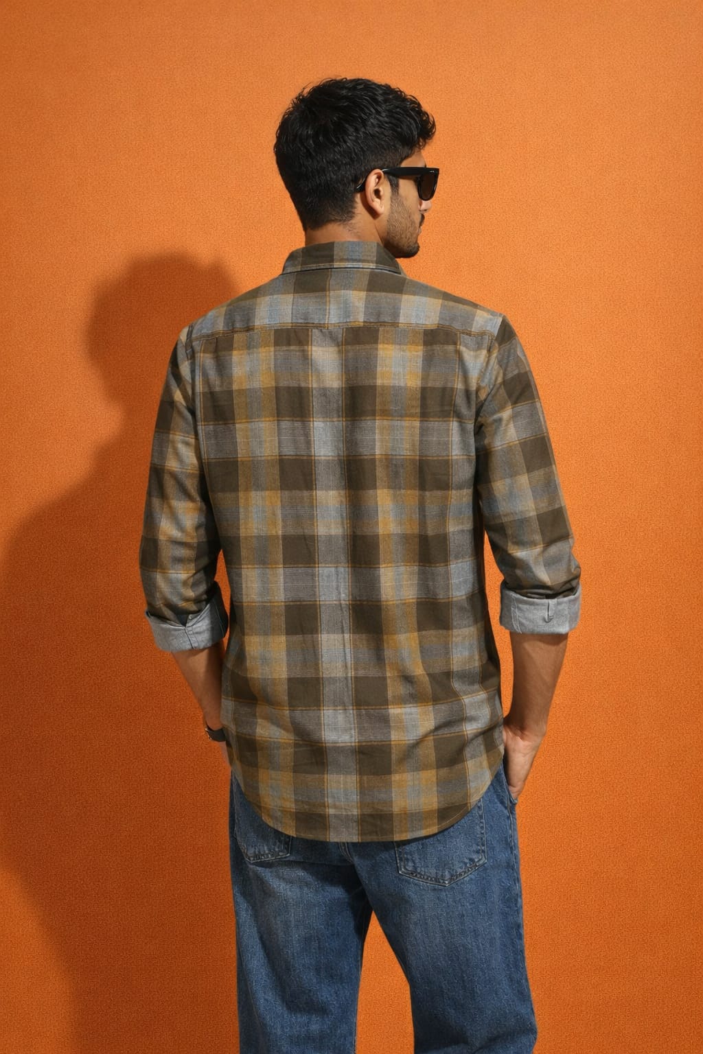 Men’s Melange Casual Shirt | Premium Checked Shirt | Occasional Casual Stylish Shirt for Men