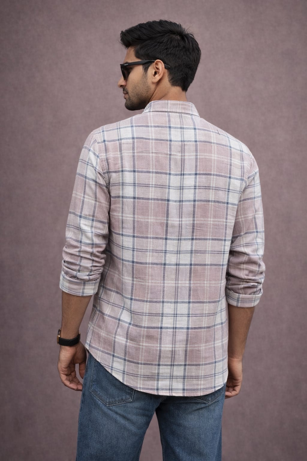 Men’s Cotton Linen Casual Shirt | Premium Checked Casual Wear | Occasional Casual Stylish Shirt for Men